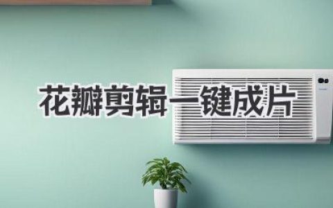 花瓣剪辑一键成片