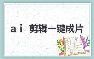 ai剪辑一键成片