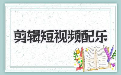 剪辑短视频配乐