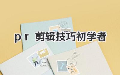 pr剪辑技巧初学者