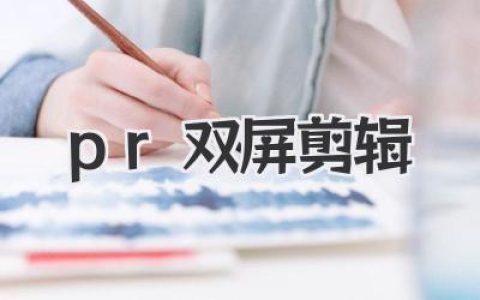 告别单屏噩梦！PR双屏剪辑：效率起飞的秘密武器