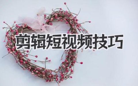 实用短视频剪辑技巧：小白入门到高手进阶，助你玩转视频创作
