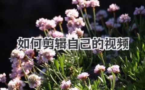 小白也能学会：超详细如何剪辑自己的视频教程，从入门到精通，轻松打造爆款短片！