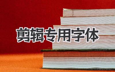 剪辑专用字体