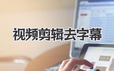 视频剪辑去字幕