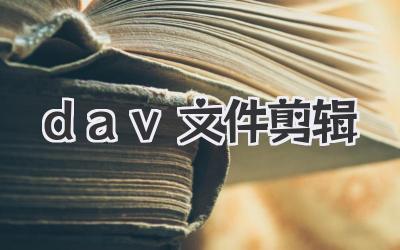 dav文件剪辑