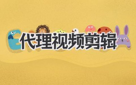 专业代理视频剪辑服务，提升您的内容价值！