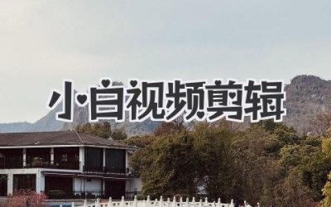 小白视频剪辑