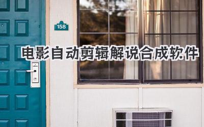 电影自动剪辑解说合成软件