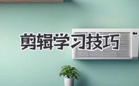 高效掌握剪辑学习技巧：从零到精通秘籍