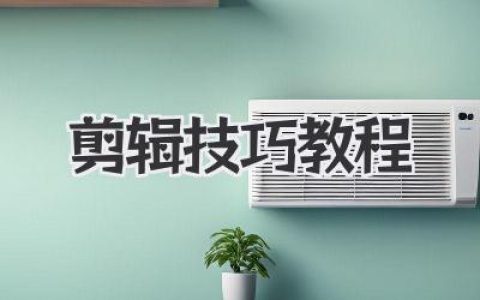 剪辑技巧教程