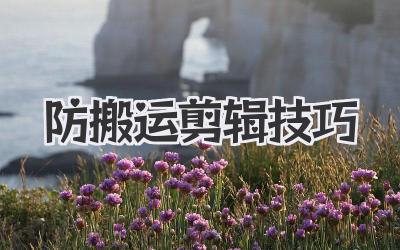 防搬运剪辑技巧
