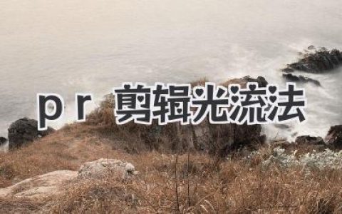 PR剪辑光流法深度解析：慢动作补帧丝滑流畅的黑科技！