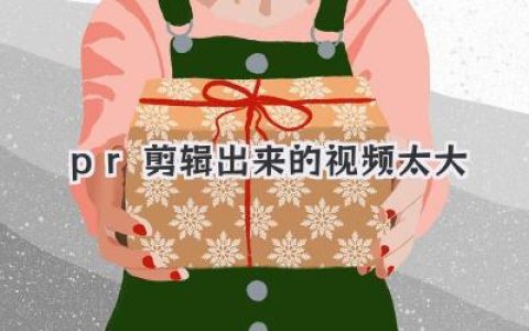 PR剪辑出来的视频太大？别慌！一文搞定导出设置，秒瘦身！