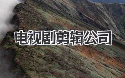 电视剧剪辑公司