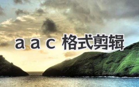 AAC格式剪辑终极指南：告别爆音卡顿，实现无损快速剪辑