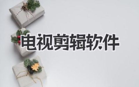 揭秘专业级电视剪辑软件：选对工具，效率翻倍！