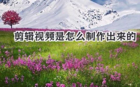 揭秘剪辑视频是怎么制作出来的，从素材到成片的完整流程指南