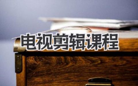 想学剪辑？这篇电视剪辑课程避坑指南，让你少走弯路！