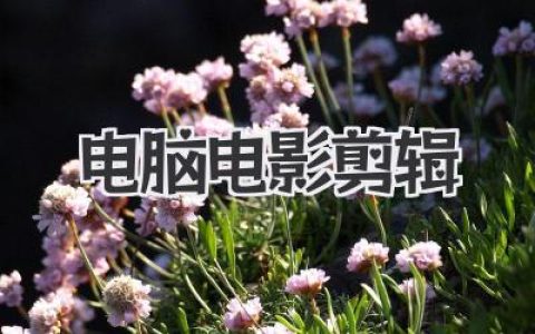 电脑电影剪辑全攻略：新手如何用电脑剪出电影感大片
