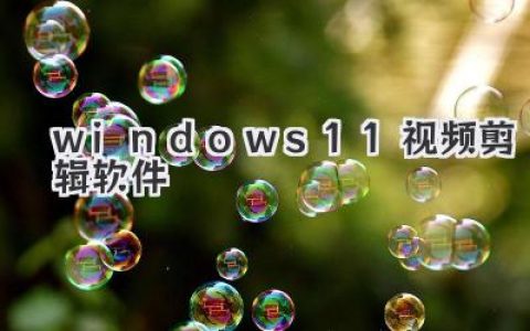 Windows11视频剪辑软件怎么选？2024最新免费与专业级工具大盘点