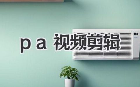 PA视频剪辑教程：从小白到高手，掌握爆款短视频剪辑秘诀