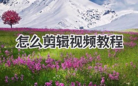 新手必看！这篇超详细的怎么剪辑视频教程，让你少走弯路！