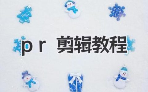 PR剪辑教程：从小白到高手，这篇保姆级指南就够了！