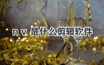nv是什么剪辑软件