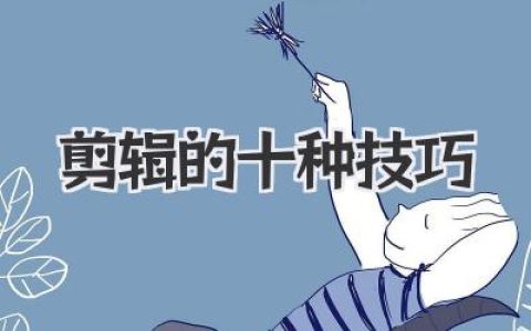视频剪辑的十种技巧大揭秘，新手也能轻松剪出电影感！