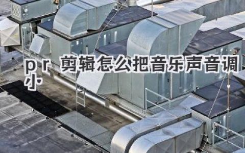 PR剪辑怎么把音乐声音调小？小白必看，三种方法彻底拿捏音量！