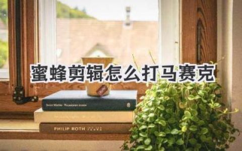 蜜蜂剪辑怎么打马赛克？新手必看动态静态马赛克保姆级教程！