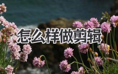 怎么样做剪辑？新手从入门到精通，这份实战心法请收好