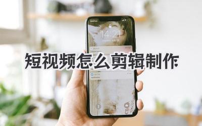 短视频怎么剪辑制作