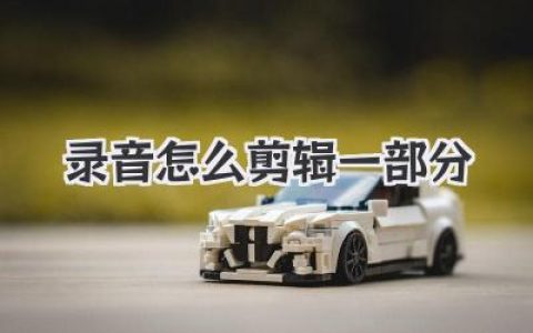 录音怎么剪辑一部分？超详细教程，手机电脑都能搞定！
