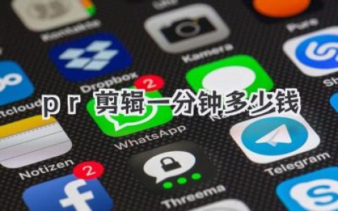 PR剪辑一分钟多少钱？2024最新报价揭秘，别再被坑了！