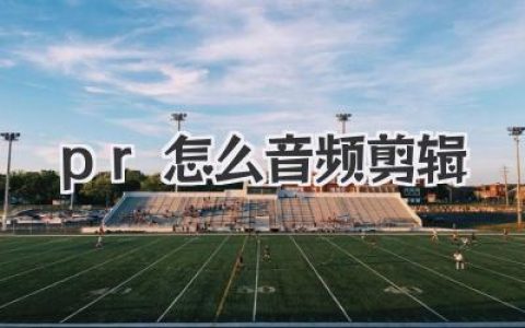 PR怎么音频剪辑？超详细实战教程，新手也能听懂！