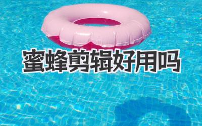 蜜蜂剪辑好用吗