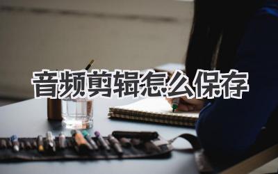 音频剪辑怎么保存