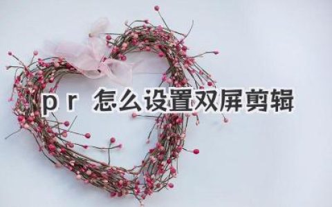 PR怎么设置双屏剪辑？效率翻倍的终极教程，新手必看！