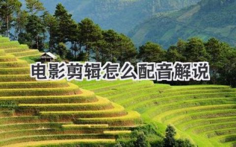 超实用干货：电影剪辑怎么配音解说才能抓住人心？