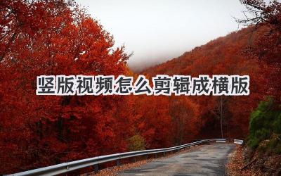 竖版视频怎么剪辑成横版