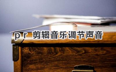 pr剪辑音乐调节声音