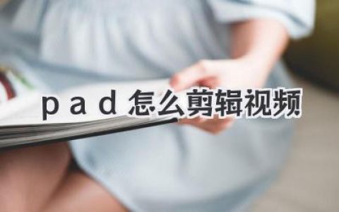Pad怎么剪辑视频？保姆级教程，从入门到高手就这几招！