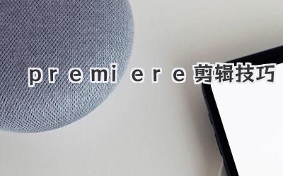 premiere剪辑技巧