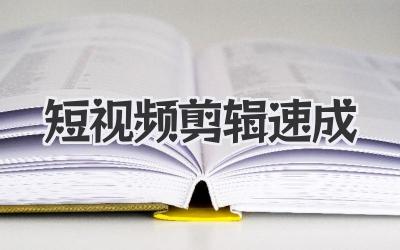 短视频剪辑速成