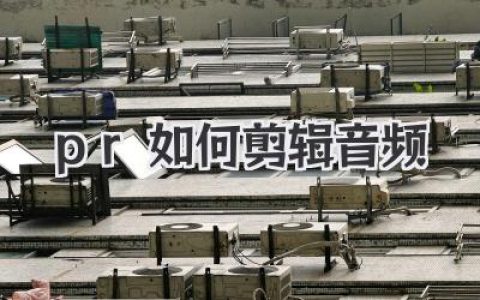 PR如何剪辑音频：从降噪到混音，小白也能掌握的实用教程