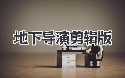 地下导演剪辑版