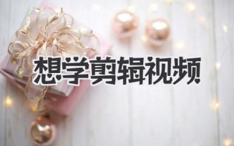 新手小白想学剪辑视频超详细入门指南，这篇就够了！