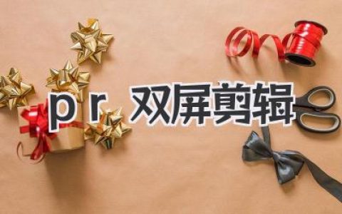 PR双屏剪辑终极指南：从地狱到天堂的效率革命